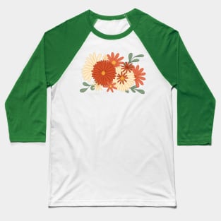 Groovy flowers Baseball T-Shirt